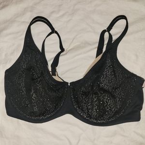 Full Coverage Unlined Underwire Black Bra Size 40 DD from Auden